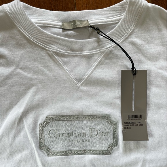 Jordan x Dior - Authenticated Polo Shirt - Cotton White for Men, Never Worn, with Tag